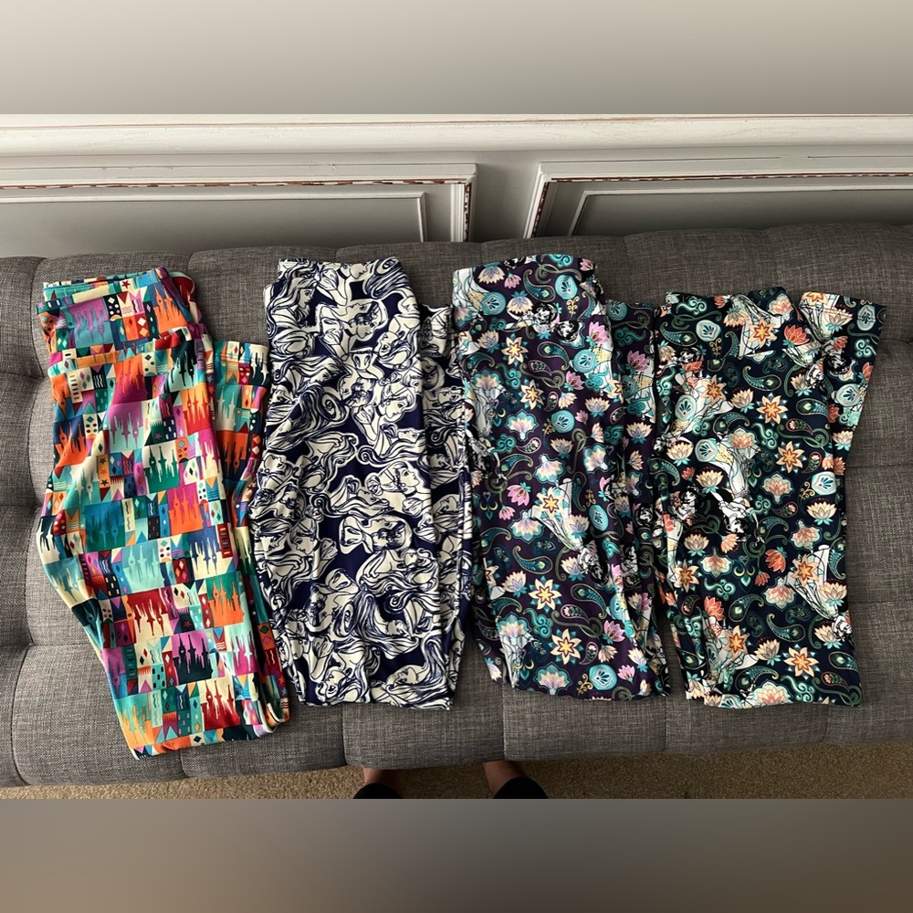 Lularoe Disney Princess and Castle leggings, NWOT